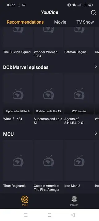 Screenshot of Youcine Download
