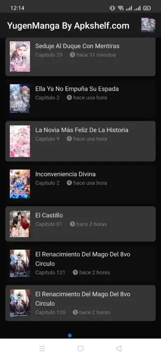 Screenshot of Yugen Manga