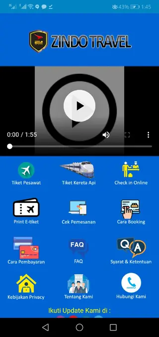 Screenshot of Zindo App