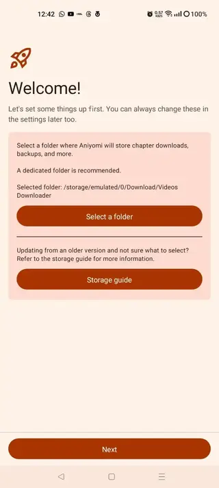 Screenshot of Aniyomi APK Android