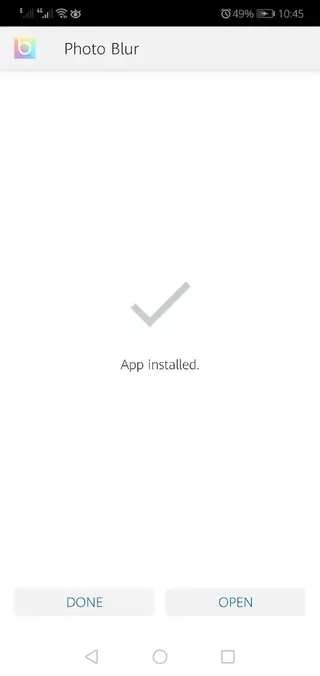 Screenshot of Blur App Android