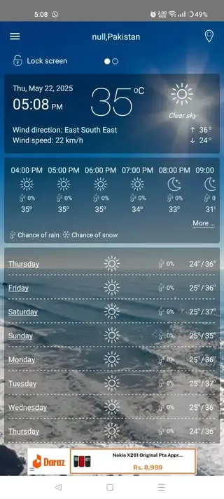 Screenshot of Cuaca APK