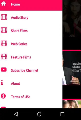 Screenshot of Fliz Movies App