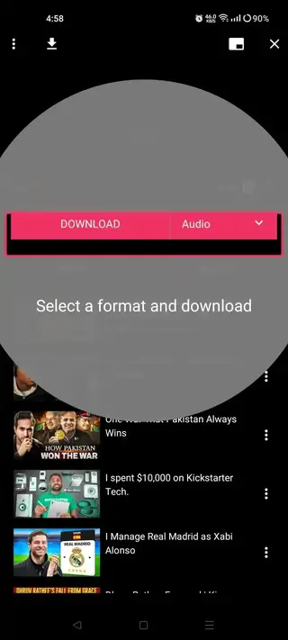 Screenshot of FLVTO