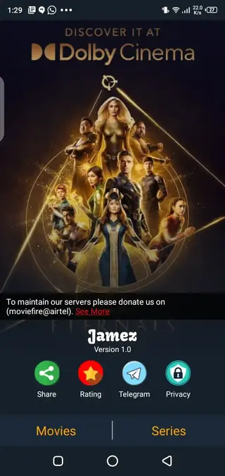 Screenshot of Foxi App