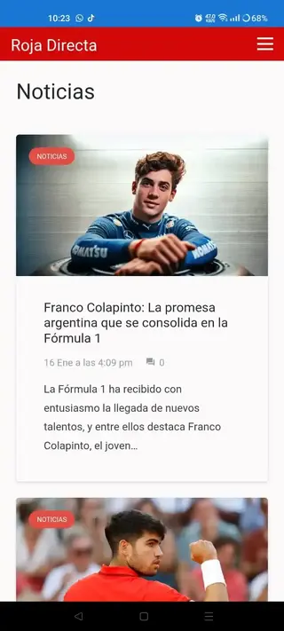 Screenshot of Roja Directo Sports TV