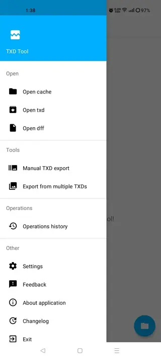 Screenshot of TXD Tool Android