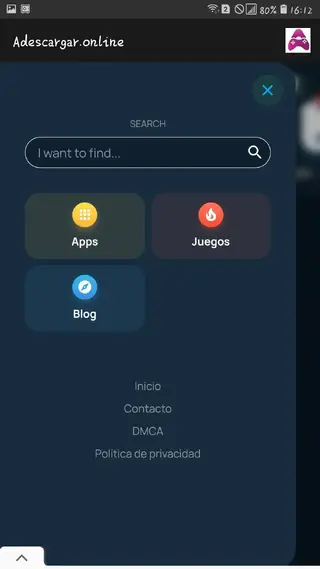 Screenshot of Adescare Online App