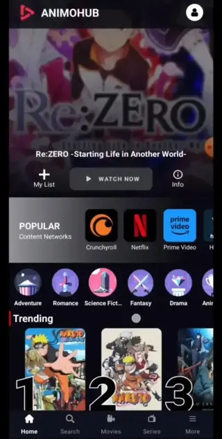 Screenshot of Animohub