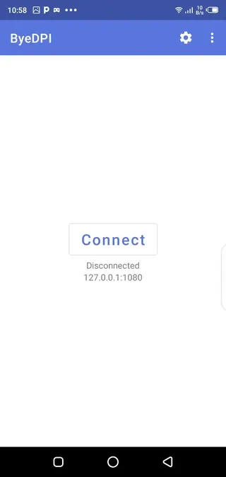 Screenshot of ByeDPI