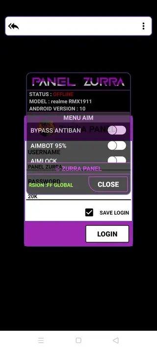 Screenshot of Panel Zurra APK
