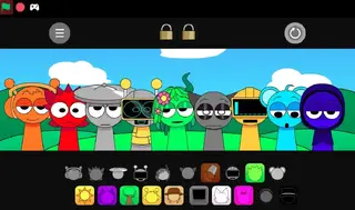Screenshot of Sprunki Pyramixed Game