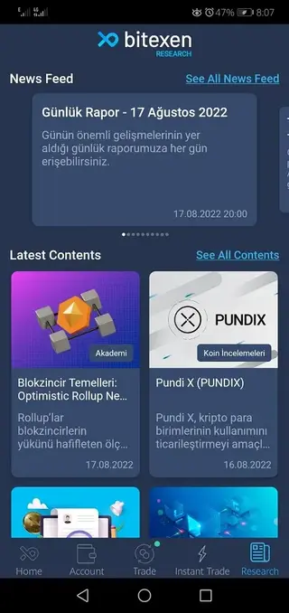 Screenshot of Bitexen Download