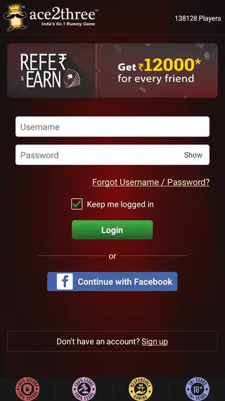 Screenshot of Ace2three Rummy Apk