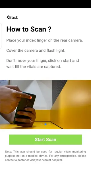 Screenshot of CarePlex Vitals