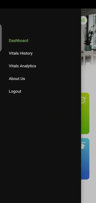 Screenshot of CarePlex Vitals App