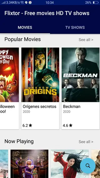 Screenshot of Flixtor.is App