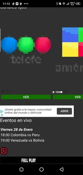 Screenshot of Full Play Apk IPTV App