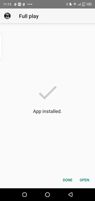 Screenshot of Full Play Android