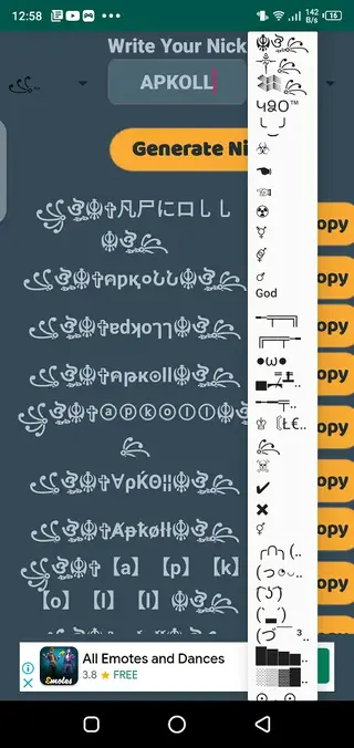 Screenshot of Hack Nick FF Apk