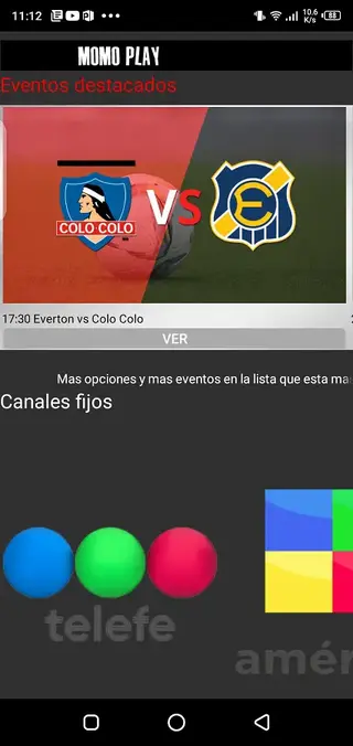 Screenshot of Momo Play App