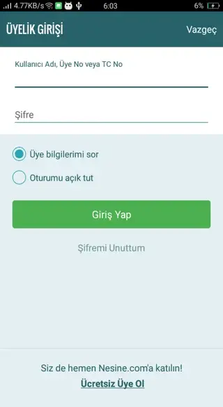 Screenshot of Nesine Apk