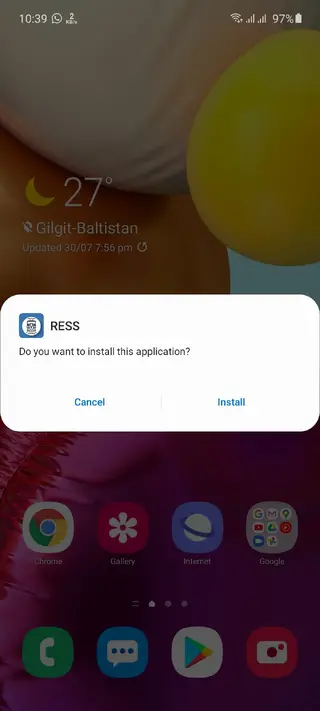 Screenshot of RESS Apk