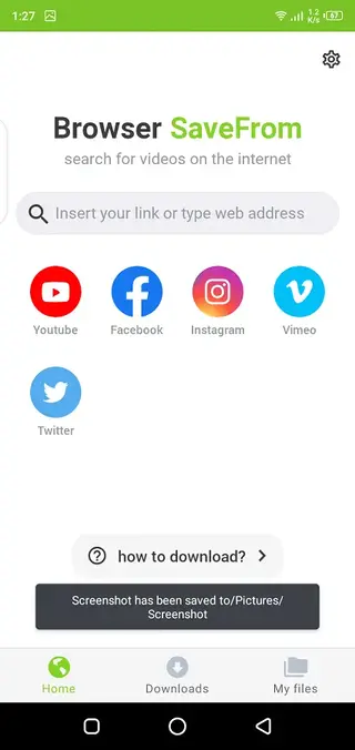 Screenshot of Savefrom Apk