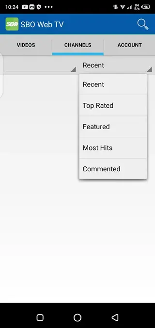 Screenshot of SBO TV Download