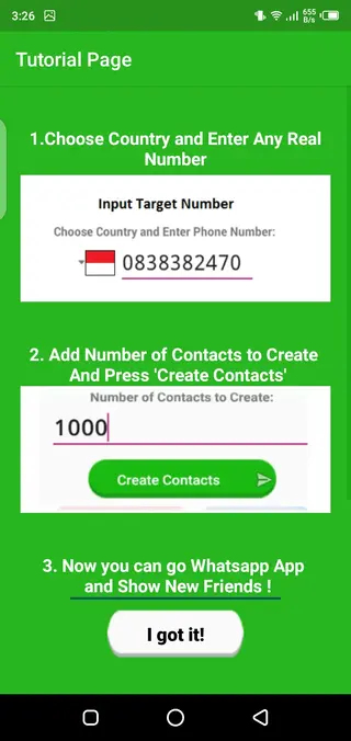 Screenshot of Sniper WhatsApp Pro