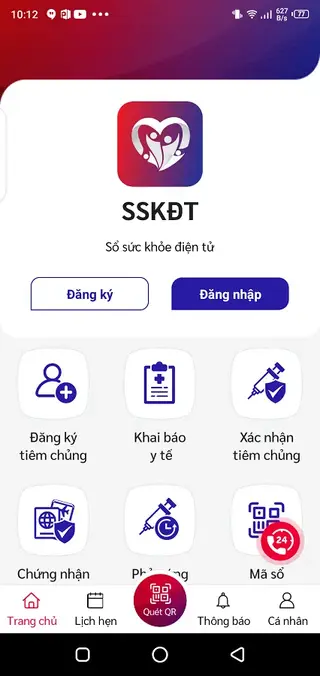 Screenshot of Sổ sức khỏe điện tử Android
