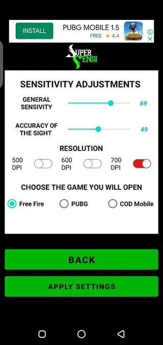 Screenshot of SUPER SENSI