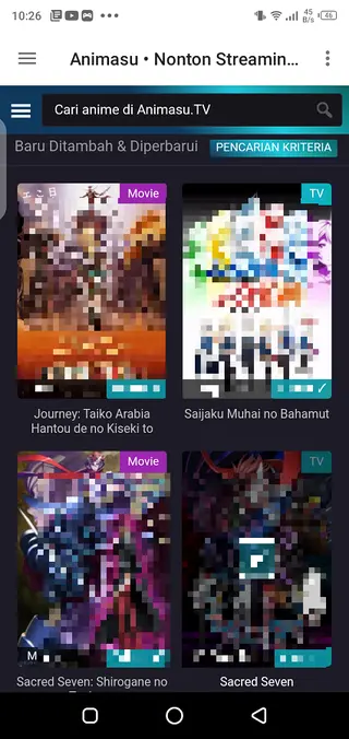 Screenshot of Animasi