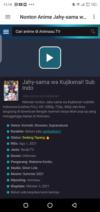 Screenshot of Animasi App Android