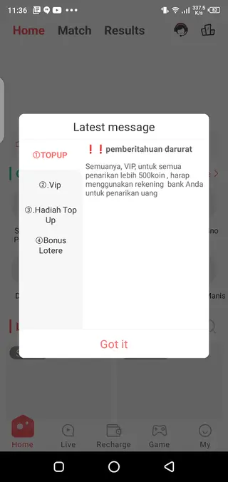 Screenshot of Bling Bling Android