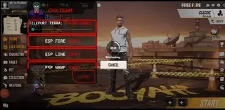 Screenshot of CHX Team Mod Menu