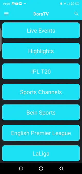 Screenshot of Dora TV Android