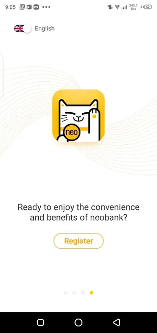 Screenshot of NeoBank Android