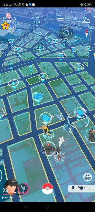 Screenshot of PG Sharp Pokemon Go spoofing tool