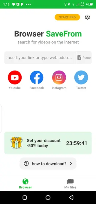 Screenshot Of Savefrom Net