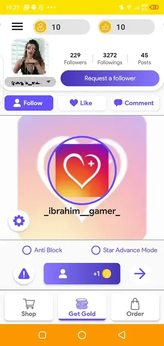 Screenshot of Star Followers