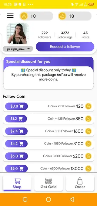 Screenshot of Star Followers Apk