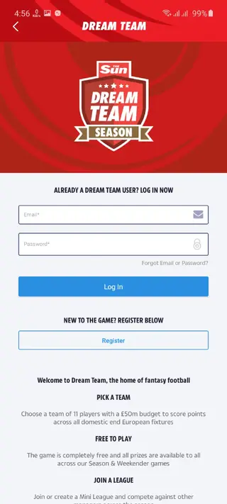 Screenshot of Sun Dream Team Apk