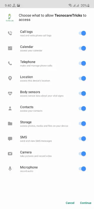 Screenshot of Technocare Tricks