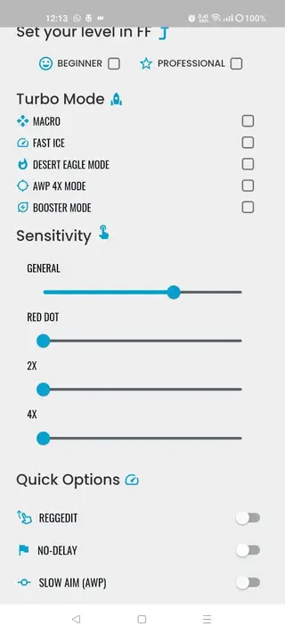 Screenshot of Xit FF Apk