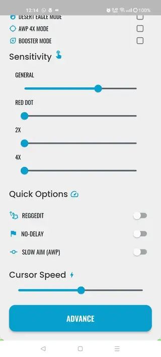 Screenshot of Xit FF App