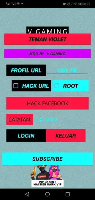 Screenshot of Hacker Dark VIP By Config Gaming FF