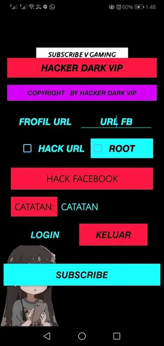 Screenshot of Hacker Dark VIP By Config Gaming