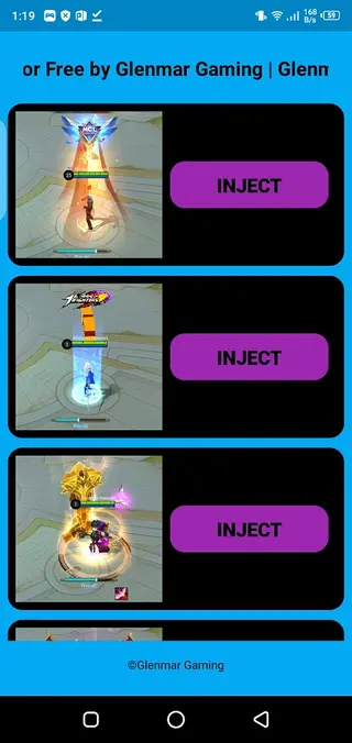 Screenshot of Injector ML Skin And Recall