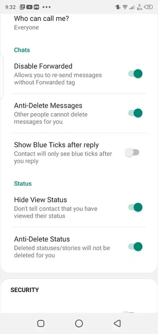 Screenshot of WhatsApp Plus v13 Apk